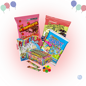 Kit 5 Doces Sacolinha Surpresa Lembrancinhas Aniversário