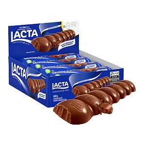 Chocolate ao Leite Lacta com 12 unidades de 34g