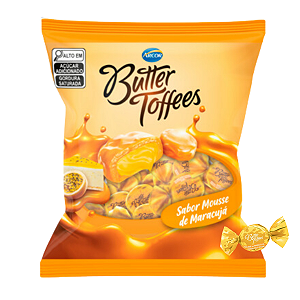 Bala Butter Toffees Maracujá 100g