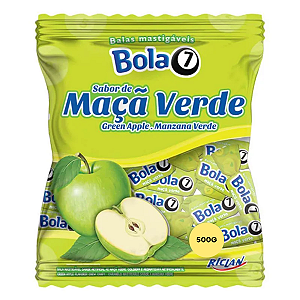 Bala Mastigável Bola 7 Maçã Verde 500g