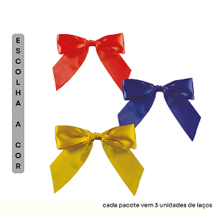 Laço Perfeito c/Adesivo - Cromus Escolha a Cor - pct c/ 3 un