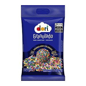 Granulado Confeito Colorido 120g Dori