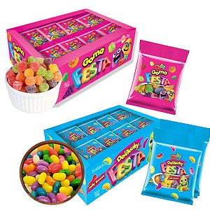 Caixa Bala Goma Jujuba com  25un de 20g Kuky - Escolha o sabor