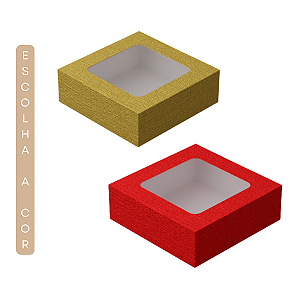 Caixa Presente Laminada 15x15x5cm com 10un Ideia