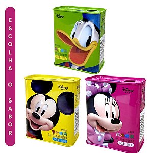 Bala Disney Latinha Minnie Mickey 105g Escolha o Sabor