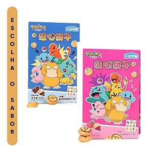 Biscoito Pokemon 45g Morango Chocolate Escolha o sabor