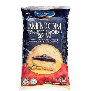 Amendoim Torrado e Moído Sem Sal 1,010kg - Santa Helena
