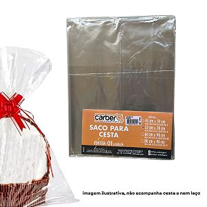 Saco para Cesta Incolor 52x70cm com 1 un - Carber