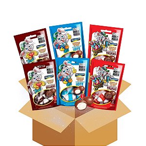 Kit 6 Pacotes Ovinhos de Páscoa 85g cada Montevergine