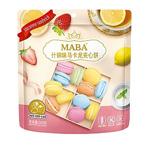 Macarron Maba Biscoito Sanduíche Sabor Sortido 300g