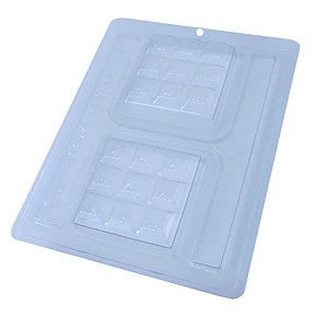 Forma Especial com Silicone - Tablete Quadrado