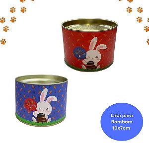 Lata para bombom Alegria Páscoa Carber - Escolha a Cor