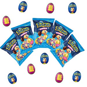 Kit 5 Pacotes Tortuguita Ovinhos Chocolate 80g Páscoa Arcor