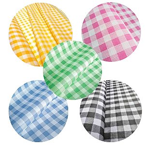 Toalha TNT Estampado Xadrez Festa Junina 2x1,40m Supper Escolha a cor