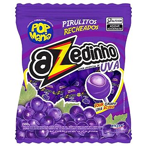 Pirulito Pop Mania Azedinho Sabor uva 500g Riclan