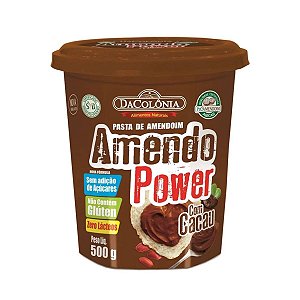 Pasta De amendoim AmendoPower Com Cacau 500g DaColônia