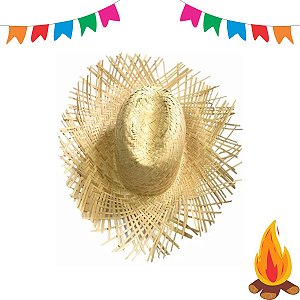 Chapéu de Palha Desfiado Infantil c/ 1 un - Ponto das Festas