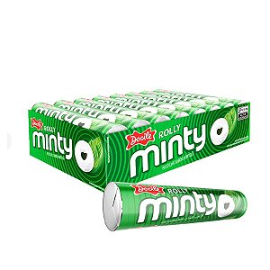 Pastilha Rolly Minty Hortelã 12 unidade de 29g Docile