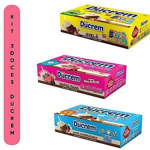 Kit 3 Doces Napolitano Leite Condensado Avelã Com 48 Un Cada Ducrem