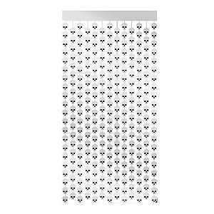 Cortina Decorativa Caveira Branca 1x2m BRfestas