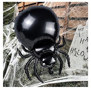 Balão De Halloween Em Formato De Aranha 78x82 cm BR Festas