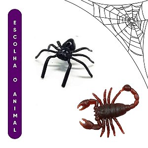 Decoração Animais De Plástico Para Halloween - Escolha o Animal