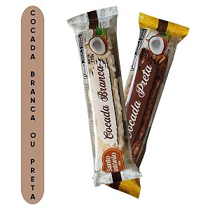 Tablete De Cocada De 115g Santo Antônio Branca ou Preta