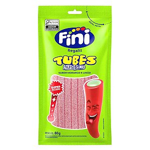Tubes Azedinho Morango e Limão 80g Fini