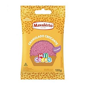 Granulado Crocante Rosa 120g Mavalério