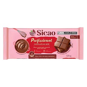 Chocolate em Barra Sicao Ao Leite Profissional 1,01kg