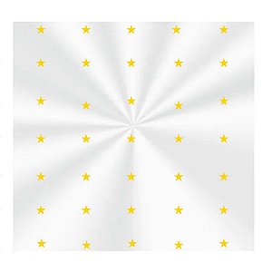 Saco Decorado Estrela Ouro 11x19,5cm 50un Carber