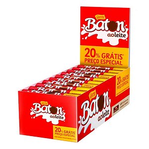 Chocolate Baton Ao Leite com 30 un de 16g 20% off