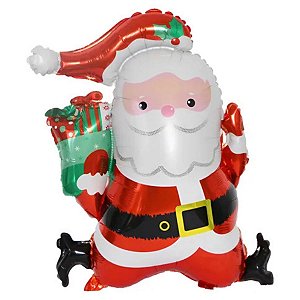 Balão Metalizado Papai Noel 63x78,5cm  Ponto das Festas