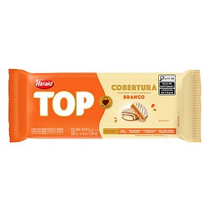 Barra de Chocolate Cobertura Branco 500g Top Harald