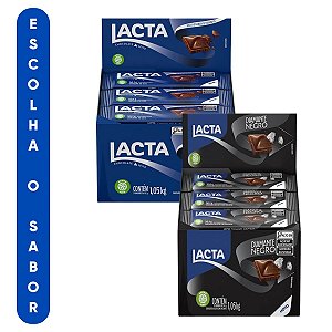 Chocolate Lacta 21un 50,1g Ao Leite ou Diamante Negro