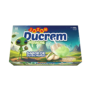 Chocolate Ducrem Pistache e Chocolate Branco 48 un de 10g Jazam