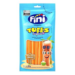 Tubes Tropical Tangerina e Pêssego 80g Fini