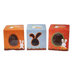 10 Caixas Cubo Quintal do Coelho 9x9x9cm Cores Sortidas