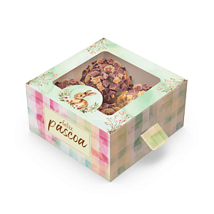 Kit 10 Caixas 4 Doces Gaveta com Visor Páscoa Encantos