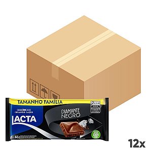 Display Barra de Chocolate Diamante negro Tamanho Família 12un De 145g Lacta