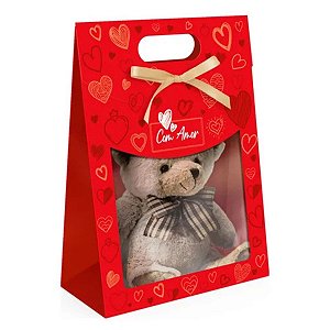 Kit 10 Maletas com Visor e Alça Amor em Caixa Ideia