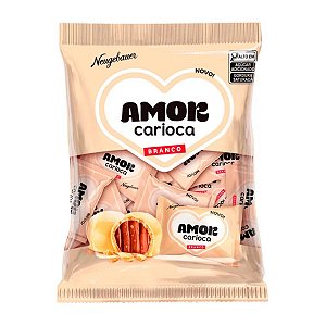 Pacote de Bombom Amor Carioca Branco 500g