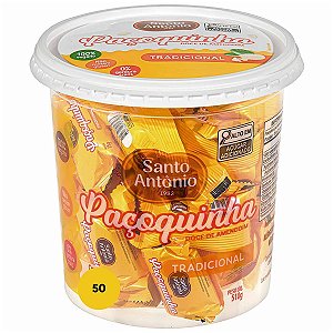 Paçoca Rolha Embalada 50 Unidades Santo Antônio