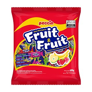 Bala Fruit&Fruit Sortida 400g Peccin