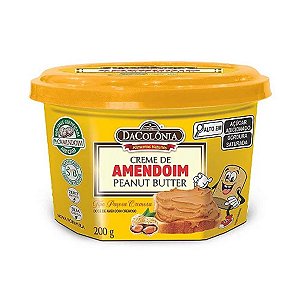 Creme de Amendoim Sabor Paçoca 200g DaColônia