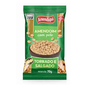 Amendoim Torrado Sem Pele 150g Amendupã