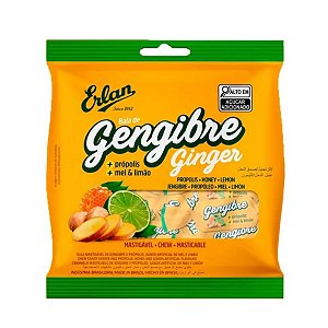 Bala Gengibre Mel e Limão 400g Erlan