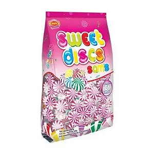 Bala Sweet Discs Rosa 480g Sam's