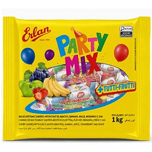 Bala Mast Party Mix 5 Frut 1000G - ERLAN