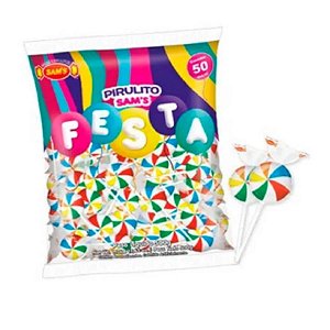 Pirulito Festa Mix 50 uni - 500g SAM'S